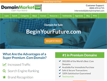 Tablet Screenshot of beginyourfuture.com